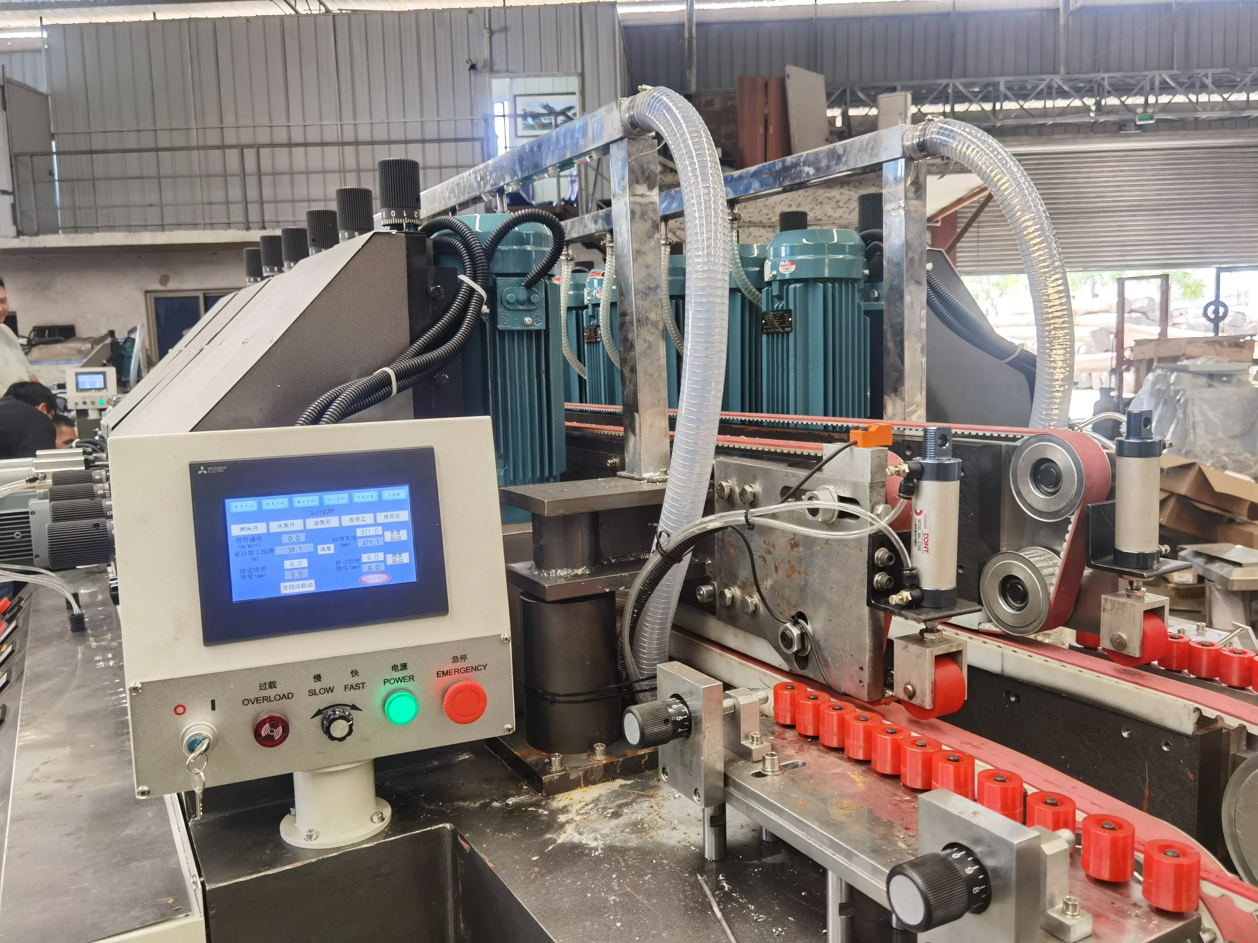 SANKEN Glass Straight Line Round Edging Machine