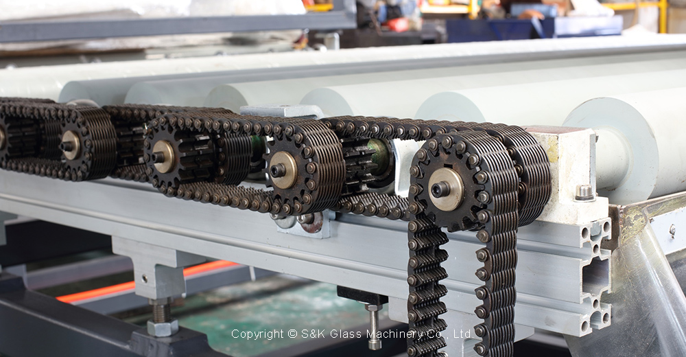 SANKEN Glass Straight Line Four Sides Edging Machine