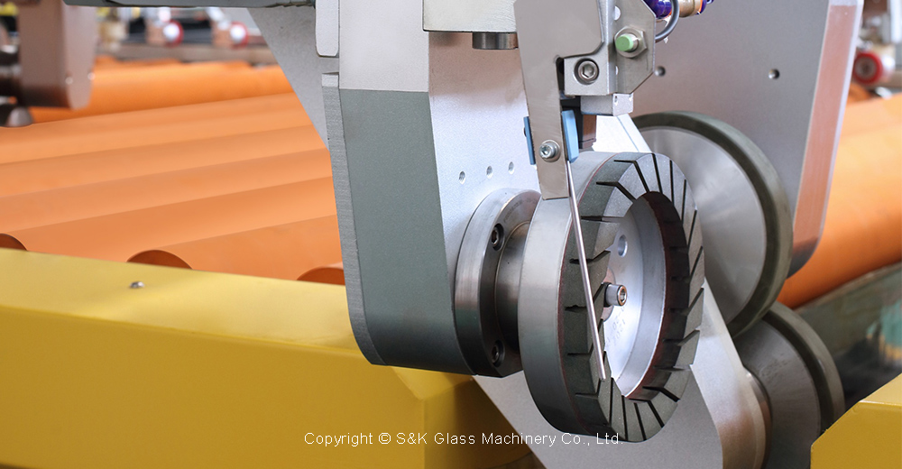 SANKEN Glass Straight Line Four Sides Edging Machine