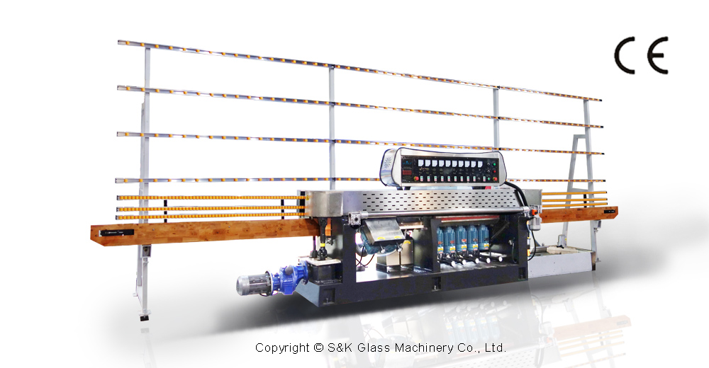 SANKEN Glass Straight Line Multilevel Miter Edging Machine SK45-9
