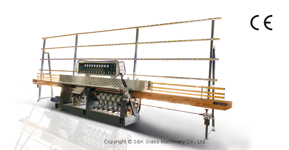 SANKEN Glass Straight Line Multilevel Miter Edging Machine SK45-9