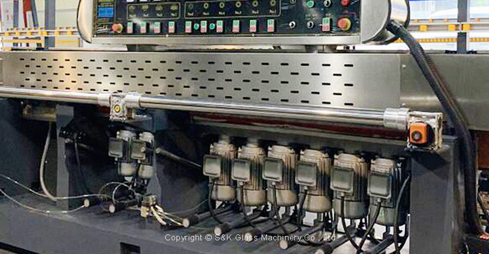SANKEN Glass Straight Line Multilevel Miter Edging Machine SK45-9