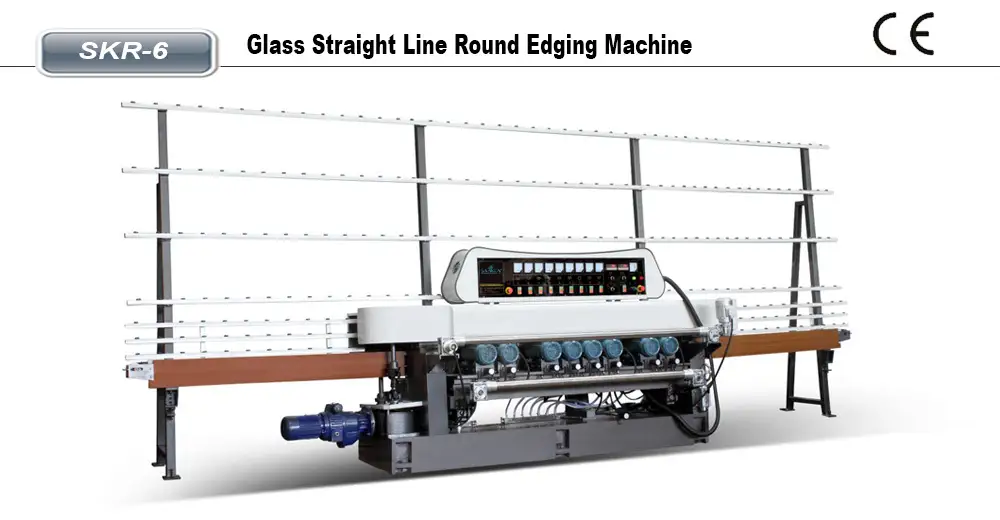 Máquina de canteado redondo de línea recta de vidrio SANKEN SKR-6