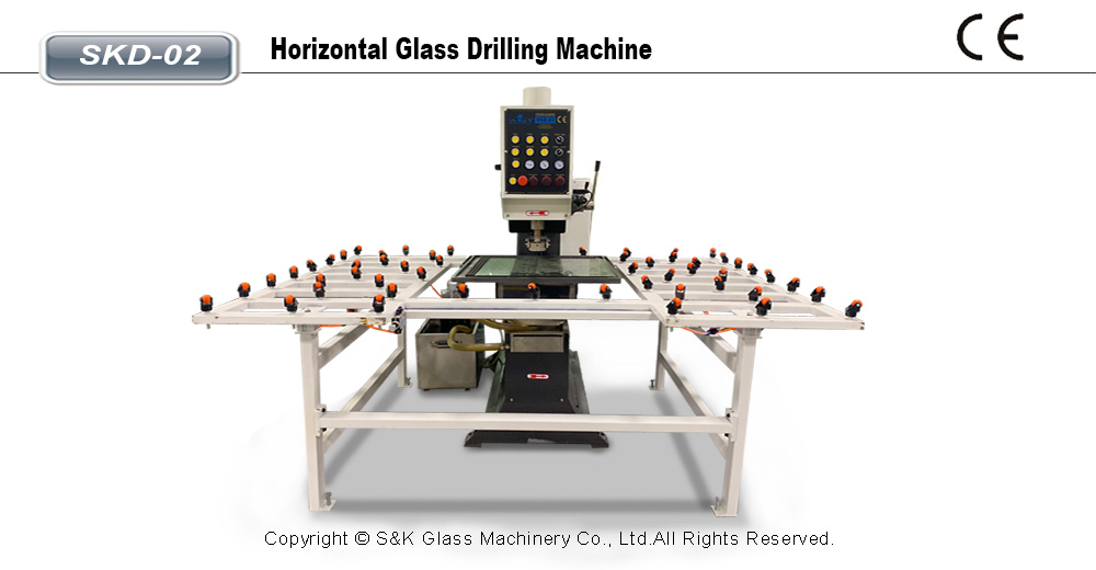 Horizontal Glass Drilling Machine (Semi-Auto/Auto) - SKD-02