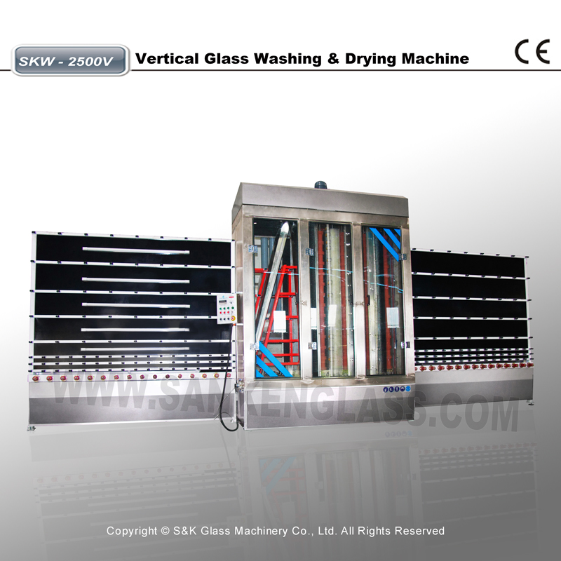 Vertical Glass Washing Machine | Low-E Vertical Glass Washer - SKW-2500V
