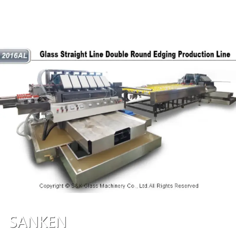 SANKEN Glass Straight Line Round Edging Machine Line