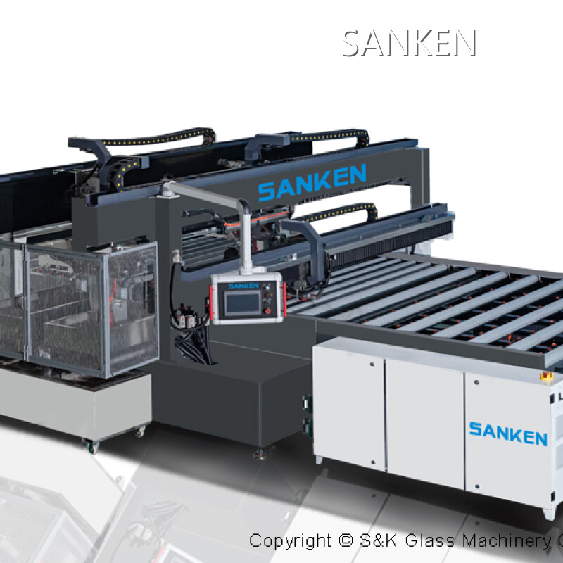 SANKEN Glass Straight Line Four Sides Edging Machine