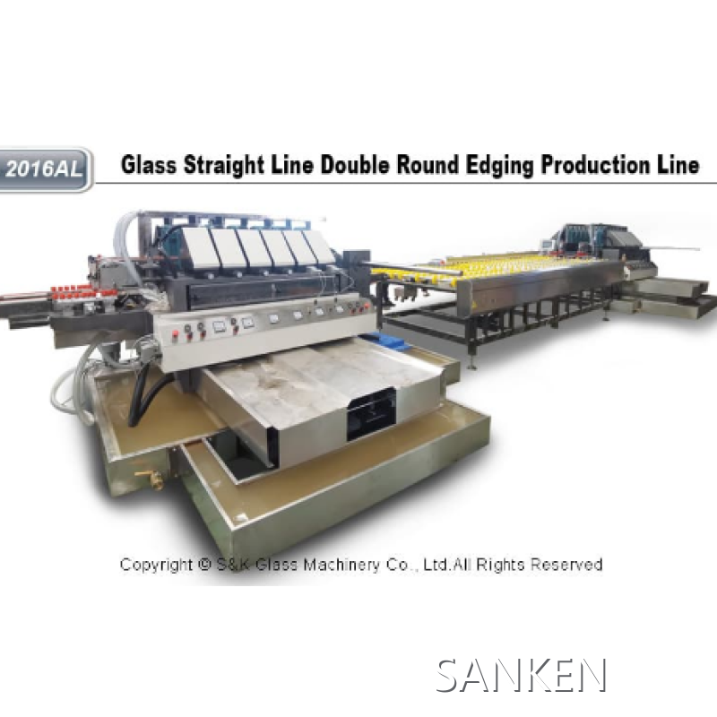 SANKEN Glass Straight Line Round Edging Machine Line