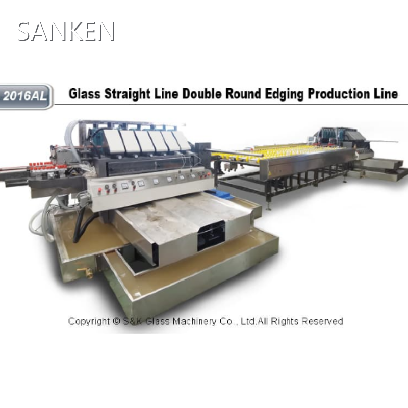 SANKEN Glass Straight Line Round Edging Machine Line