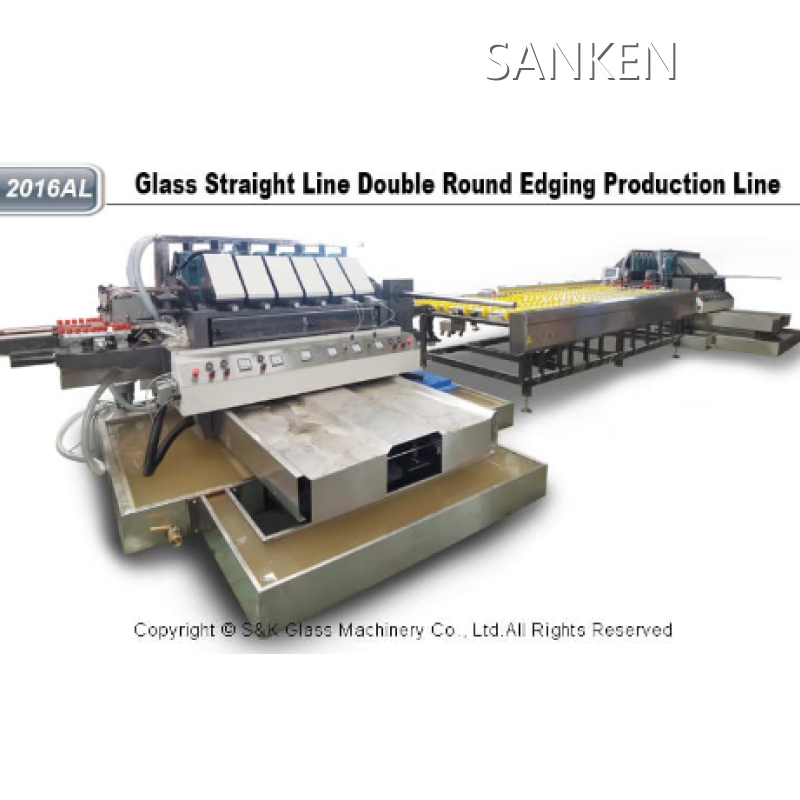 SANKEN Glass Straight Line Round Edging Machine Line