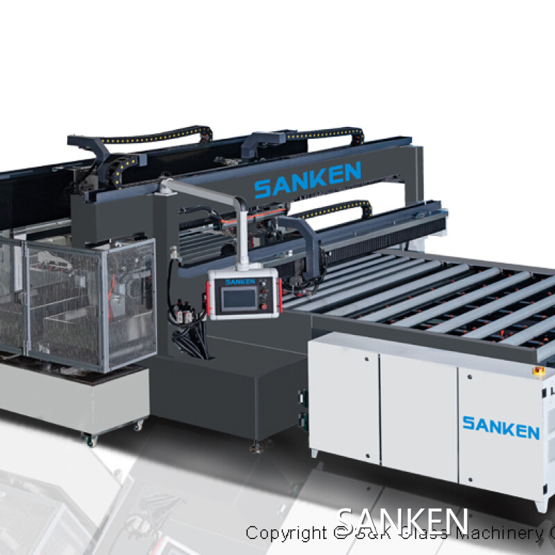 SANKEN Glass Straight Line Four Sides Edging Machine