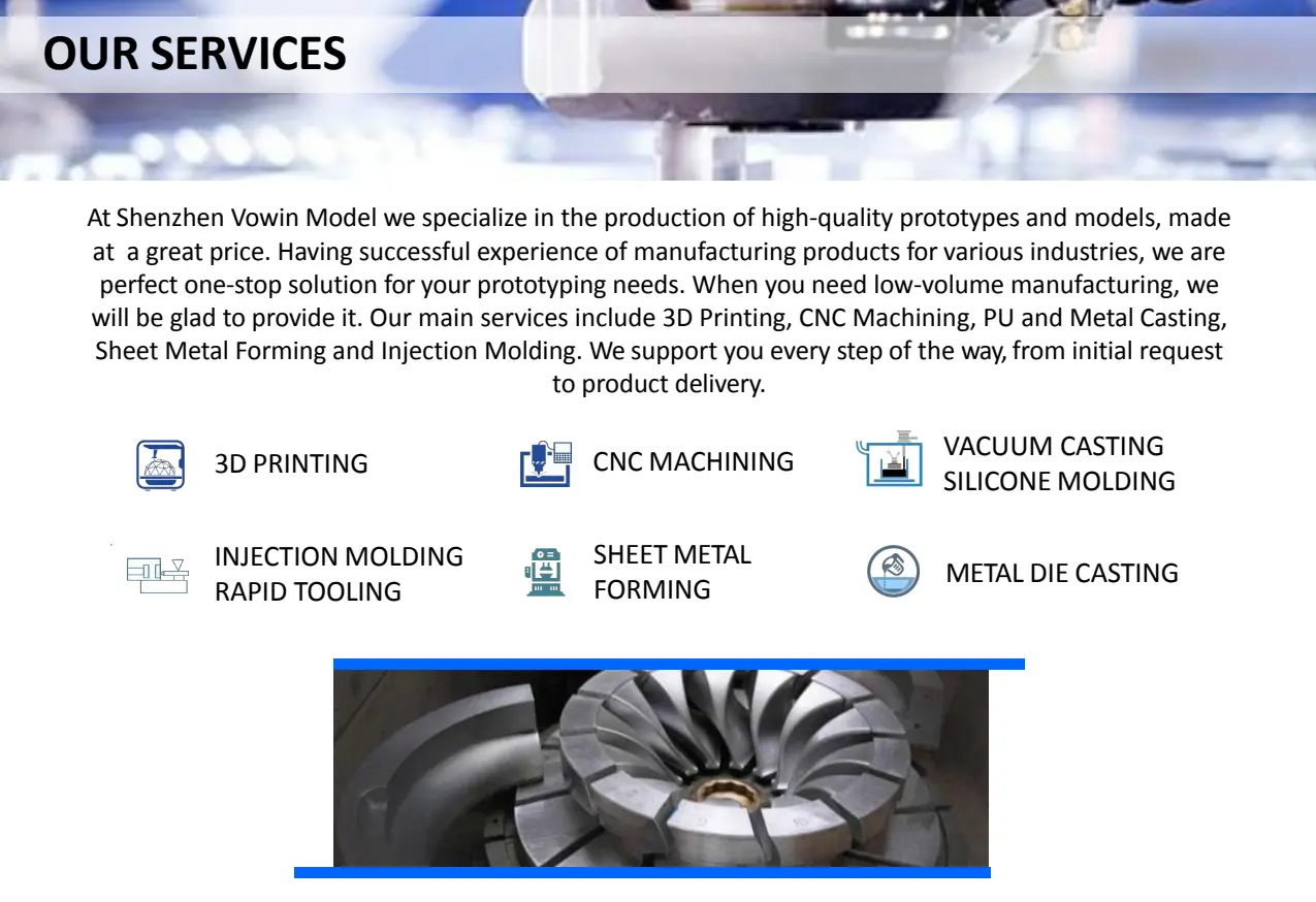 Vowin Rapid Prototyping CNC milling SLA 3d printing service top rated for distribution 3