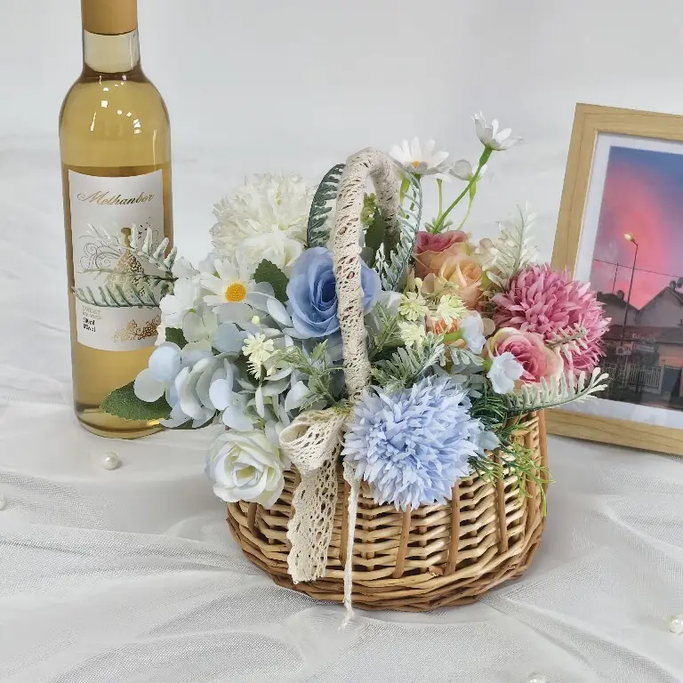 Willow Flower Basket by BasketGem 5
