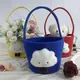 Cotton Rope Kids Handbags- Round Lovely Cloud Basket-1 2