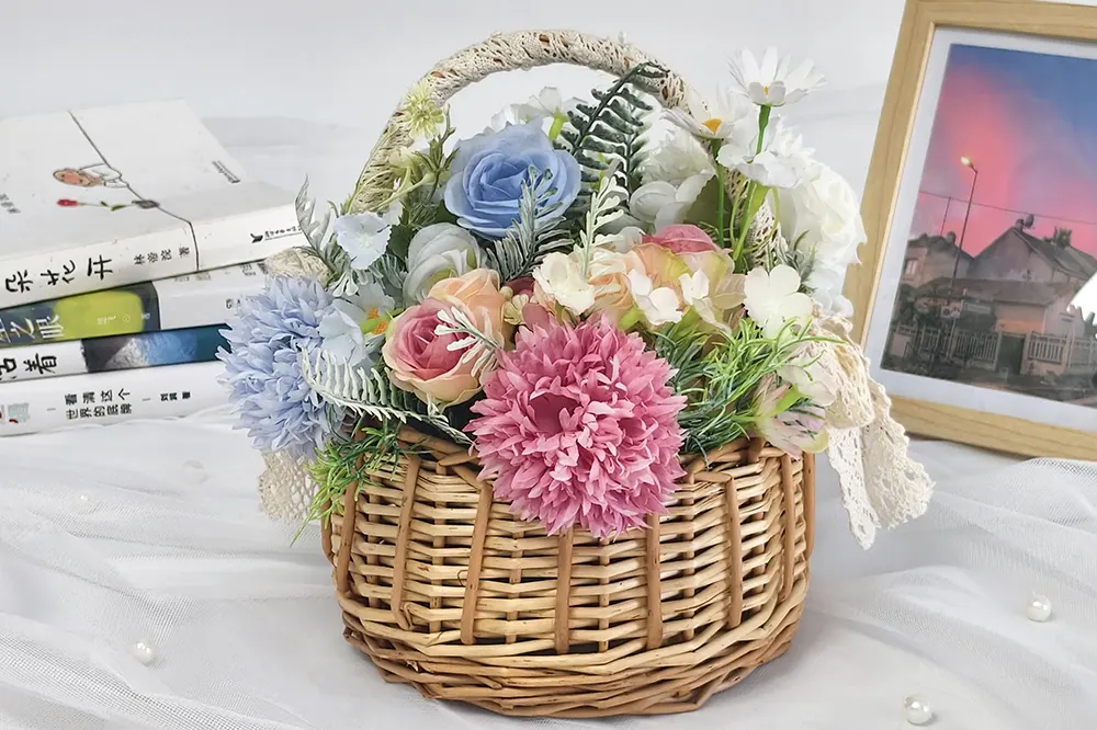 Willow Flower Basket by BasketGem 2