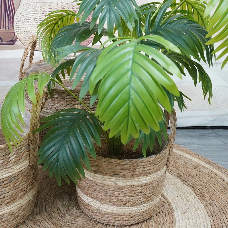 Straw plant pot   Interior decoration   Balcony garden   Environmentally friendly flower pots recommende 1