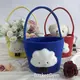 Cotton Rope Kids Handbags- Round Lovely Cloud Basket-1 1