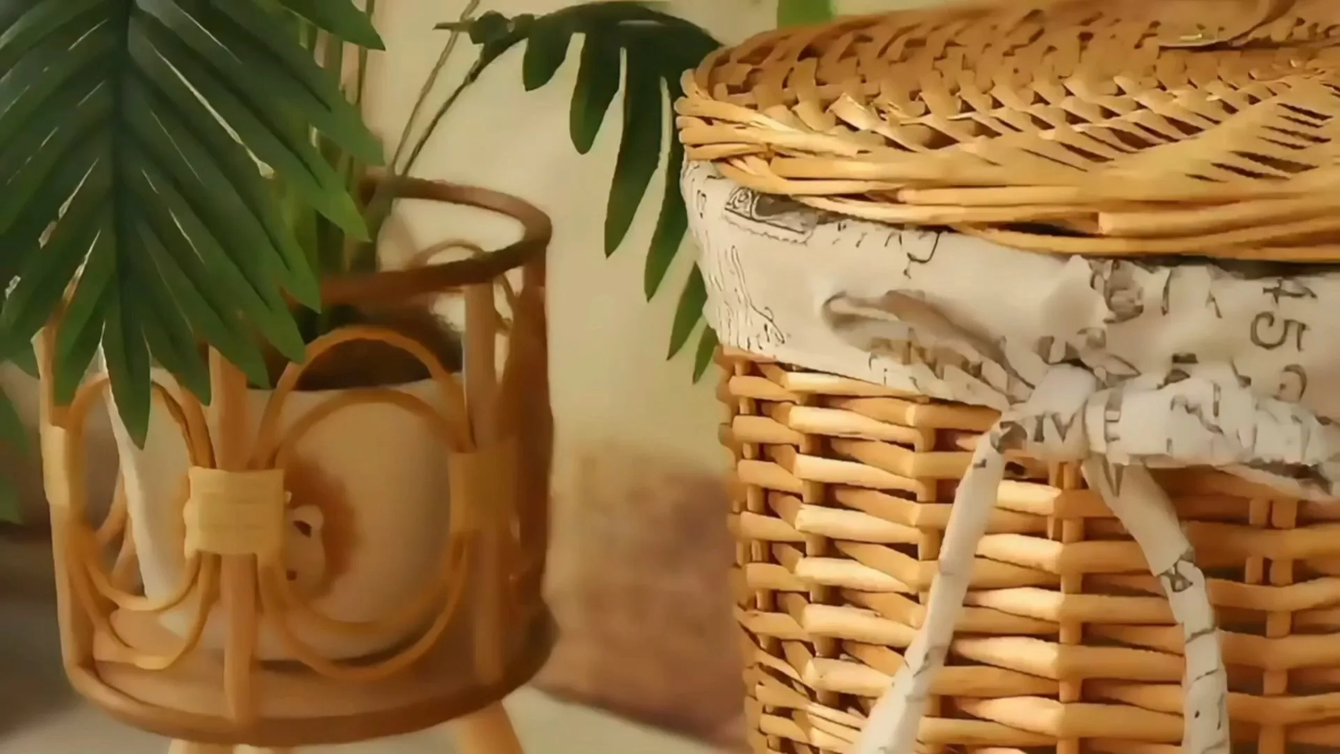 Willow Laundry basket with three sizes- fashionable storage basket-Basket Gem 1