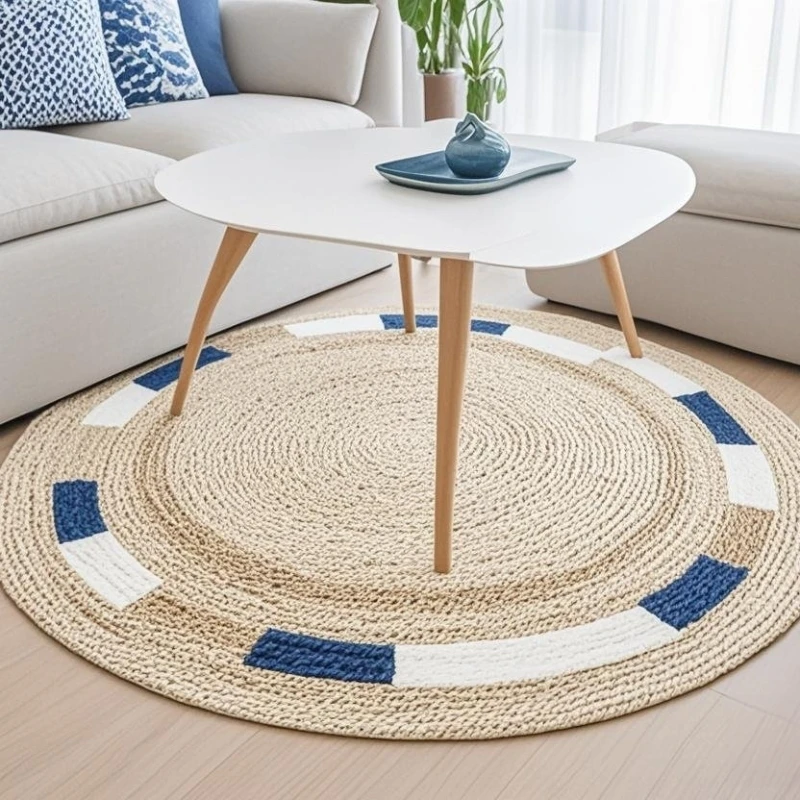 Ranco de palha cor original de madeira com esquema de cores geométricas, simples e elegante, suporta ODM e OEM 1