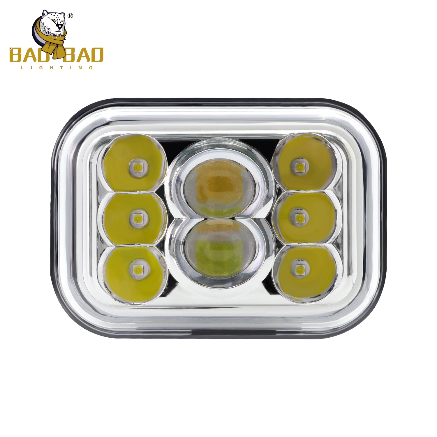 BAOBAO BB1891 Dual colour  8LED square Led Headlamp 1