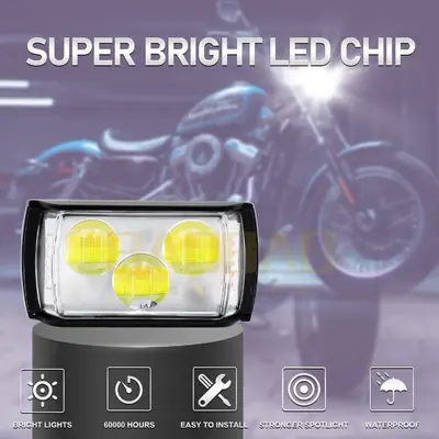 Car Led Light Headlight White Yellow Red Ring Blue Ring by Baobao Lighting 2