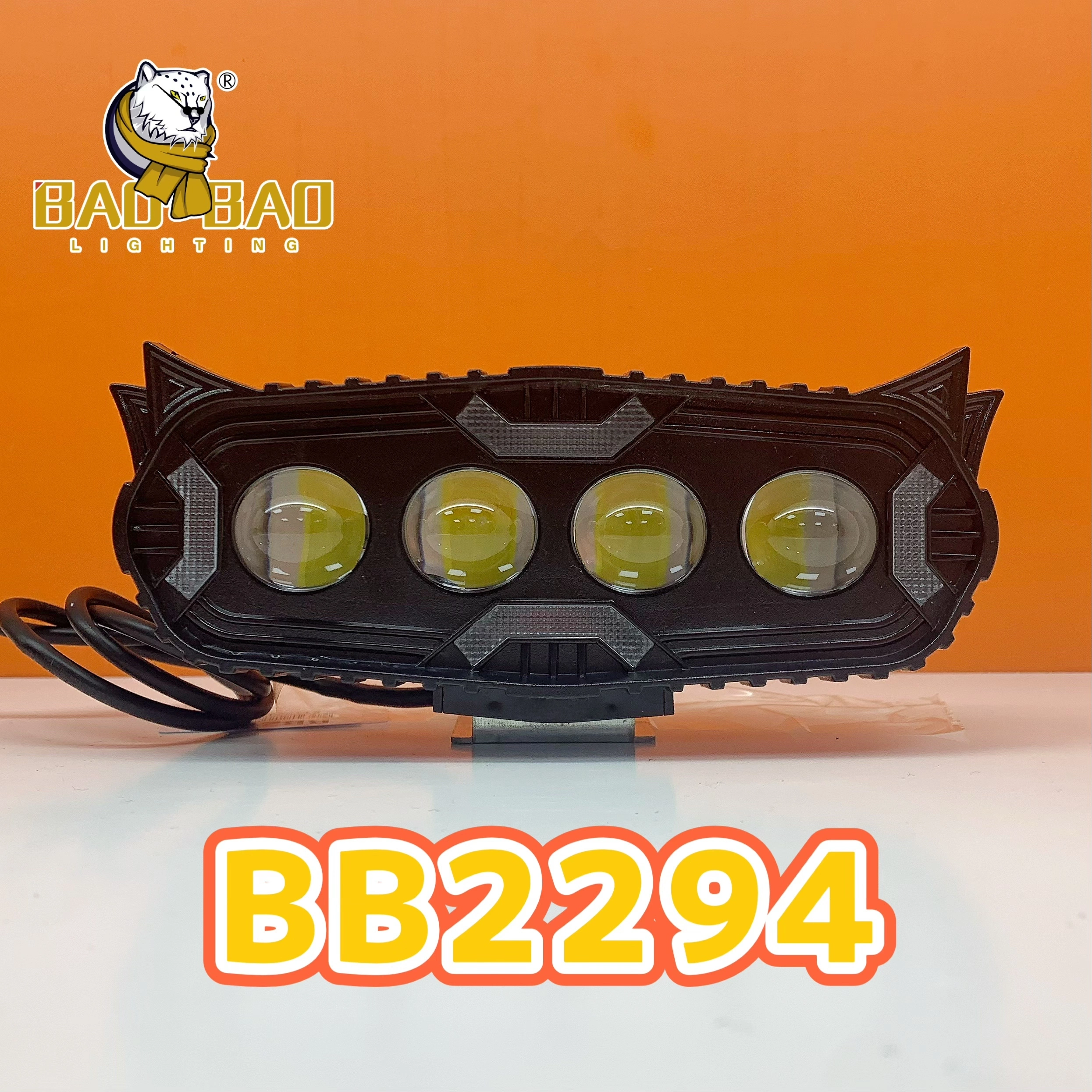 Pula Asul na Babala ng Plastic Project Light Puti Dilaw Dual Color Fog Light ng Motorsiklo 1