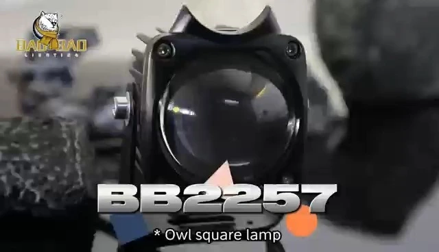 Metal Owl Shape 80V White Yellow Dual Color Motorcycle Spare Parts 1