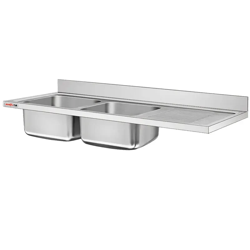 Kitchen Sink Worktop Restaurant Commercial 304 Stainless Steel 1