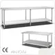Stainless Steel Work Table with Undershelf Silver - - WANCHU 1