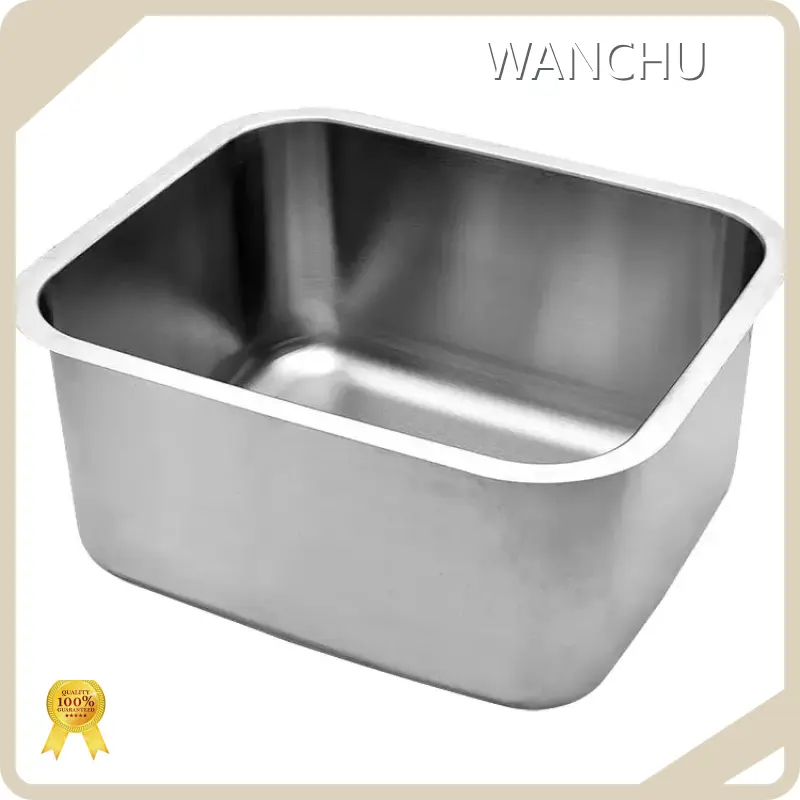 WANCHU Stainless Prep Table with Sink Silverwith Good Price 1