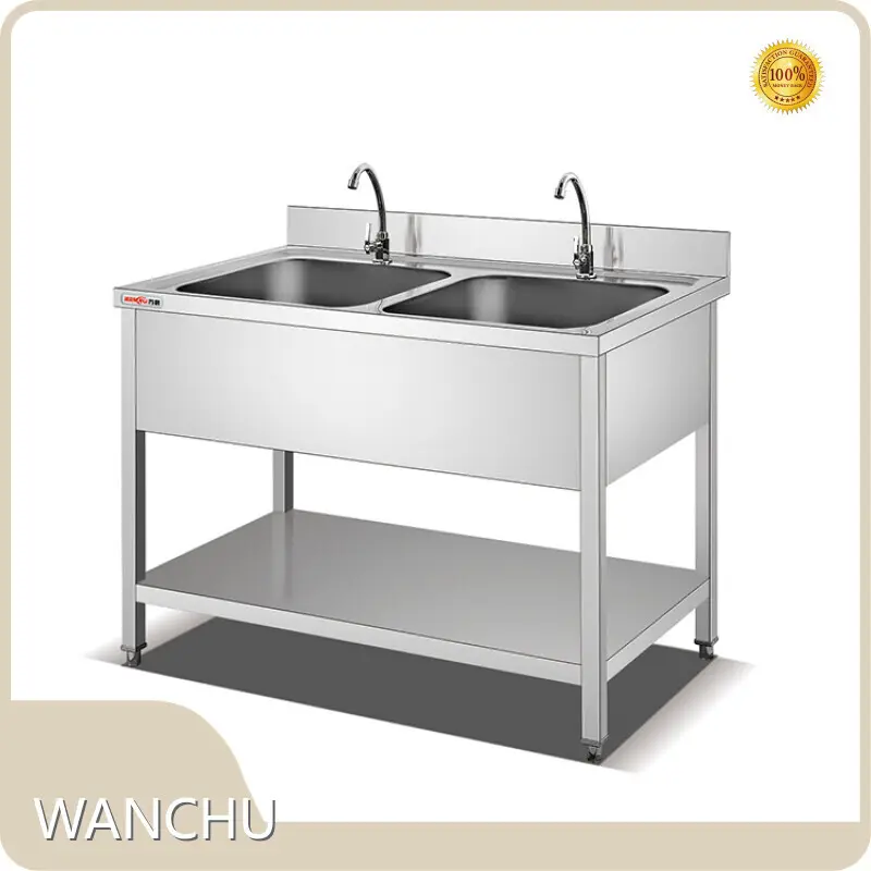 Commercial Stainless Steel Sink and Table ] - - WANCHU 1