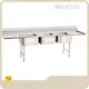 Stainless Steel Apron Kitchen Sink Brush Satin Steel Finsh - - WANCHU 1