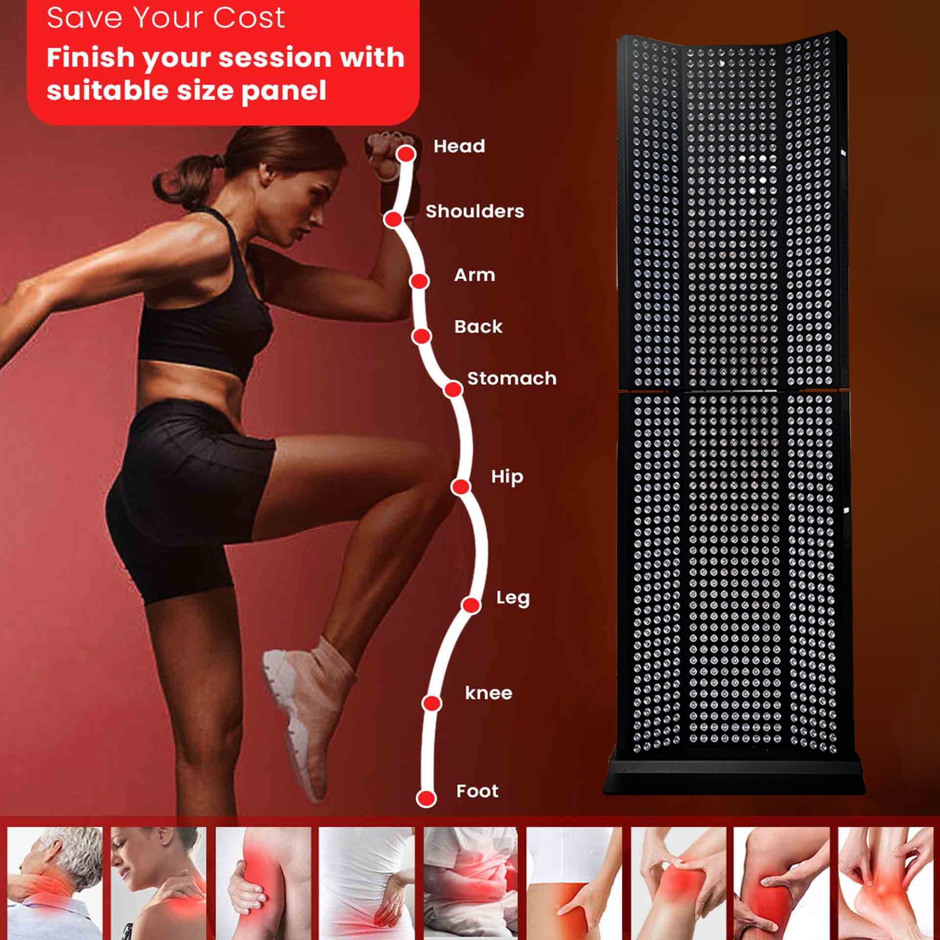 Red Led Panel Cost ISO 2