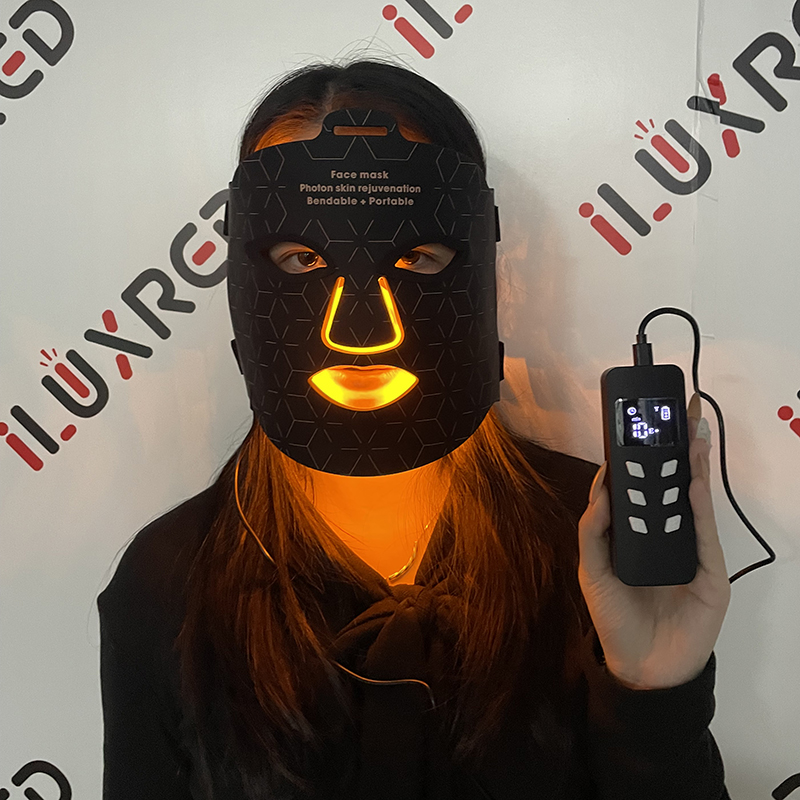 iLUXRED MASK-01 240PCS Red LED Mask 5W Red Light Therapy Face Mask Efficacy 5