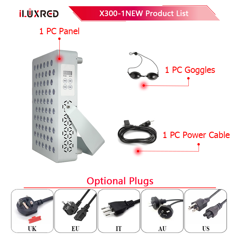 iLUXRED X300-1NEW 300w Full Body Panels 5 Wavelength Red Light Therapy Panel Reviews 660nm 850nm 6