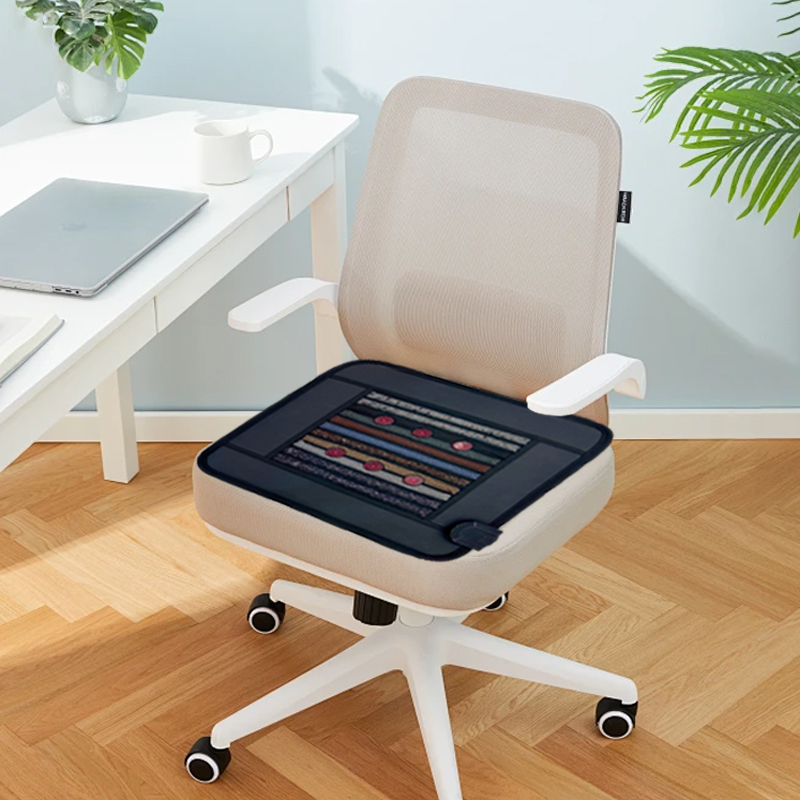 Esterilla térmica iLUXRED PEMF de 50 x 50 cm con almohadilla térmica infrarroja lejana de 660 nm y función de apagado automático con jade natural