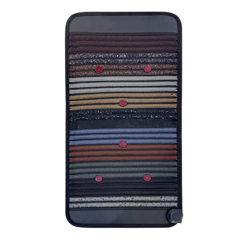 Esterilla de yoga con rayos infrarrojos y terapia magnética PEMF de iLUXRED de 100 x 50 cm, plegable, para pérdida de grasa 6