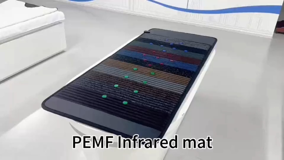 iLUXRED 180x90cm PEMF Therapy Bed Far Infrared Heating Pad Mattress Red Light Therapy LED Photons Therapy Gem Stone Mat 1