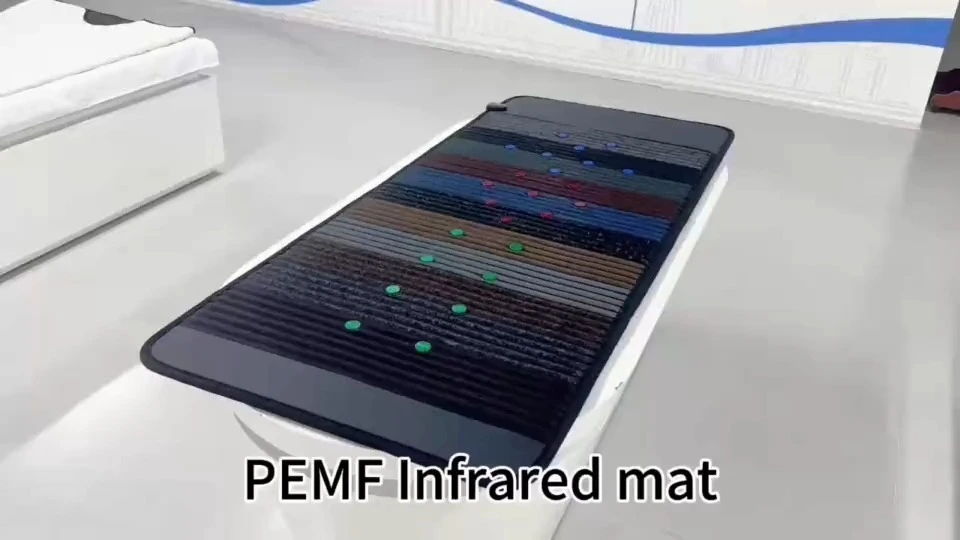 iLUXRED 180x90cm PEMF Therapie Bed Ver Infrarood Verwarmingsmatras Rood Licht Therapie LED Fotonen Therapie Edelsteen Mat 1