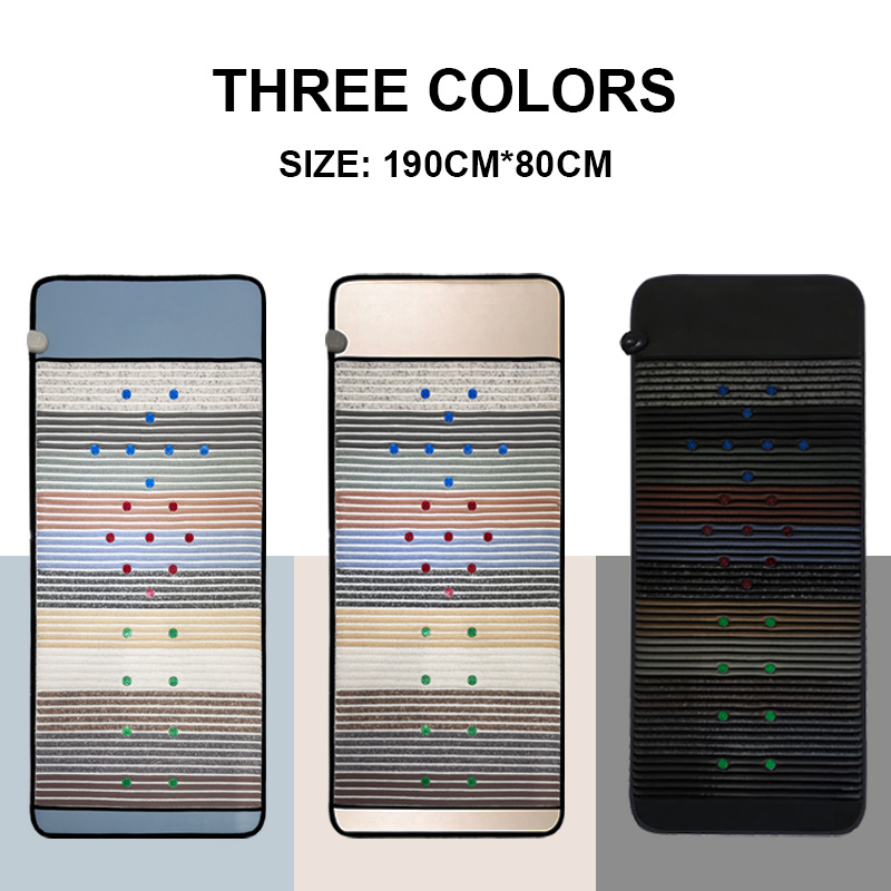 iLUXRED 180x90cm PEMF Therapy Bed Far Infrared Heating Pad Mattress Red Light Therapy LED Photons Therapy Gem Stone Mat 4