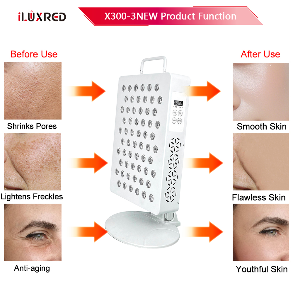iLUXRED X300-3NEW 300W Red Light Healing 5 Wavelengths Infrared Therapy Side Effects Red LED Light for Skin 3