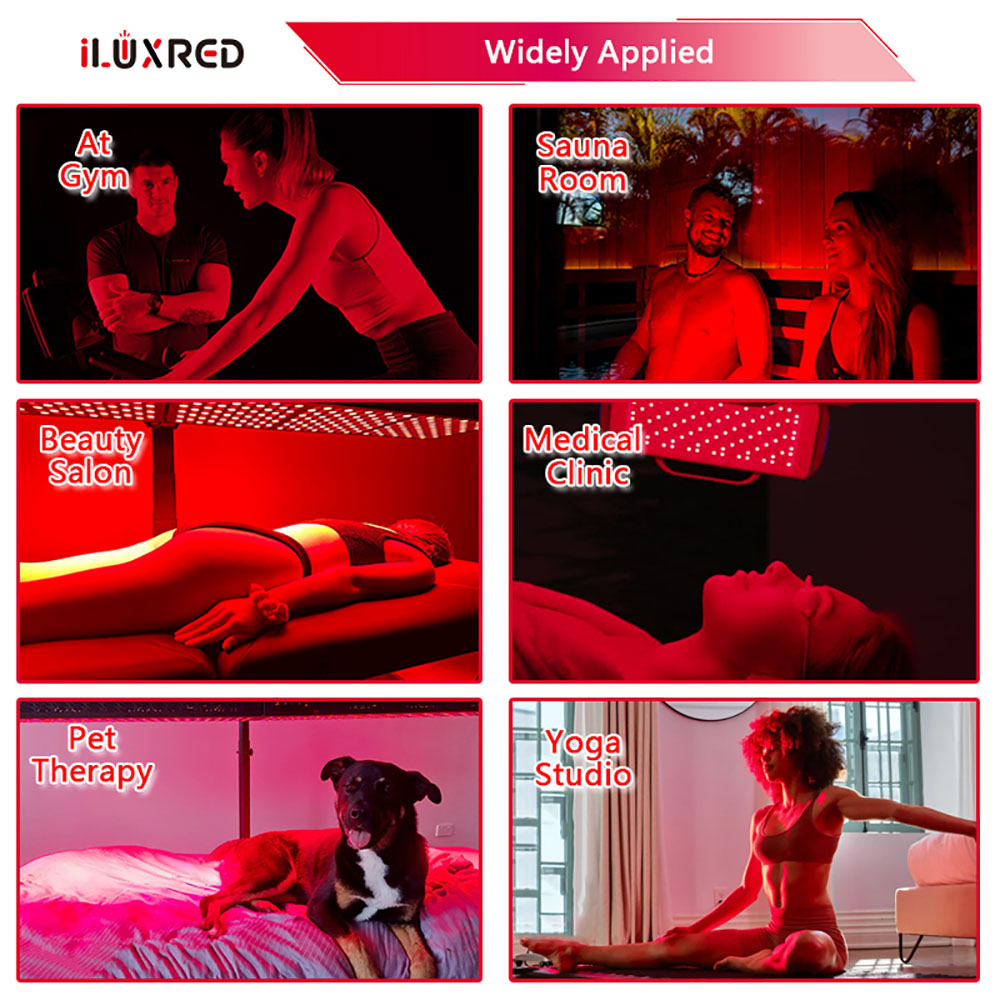 iLUXRED X900NEW Los mejores productos de terapia de luz roja de 900 W para el hogar Luz de terapia de luz roja de 5 longitudes de onda 9