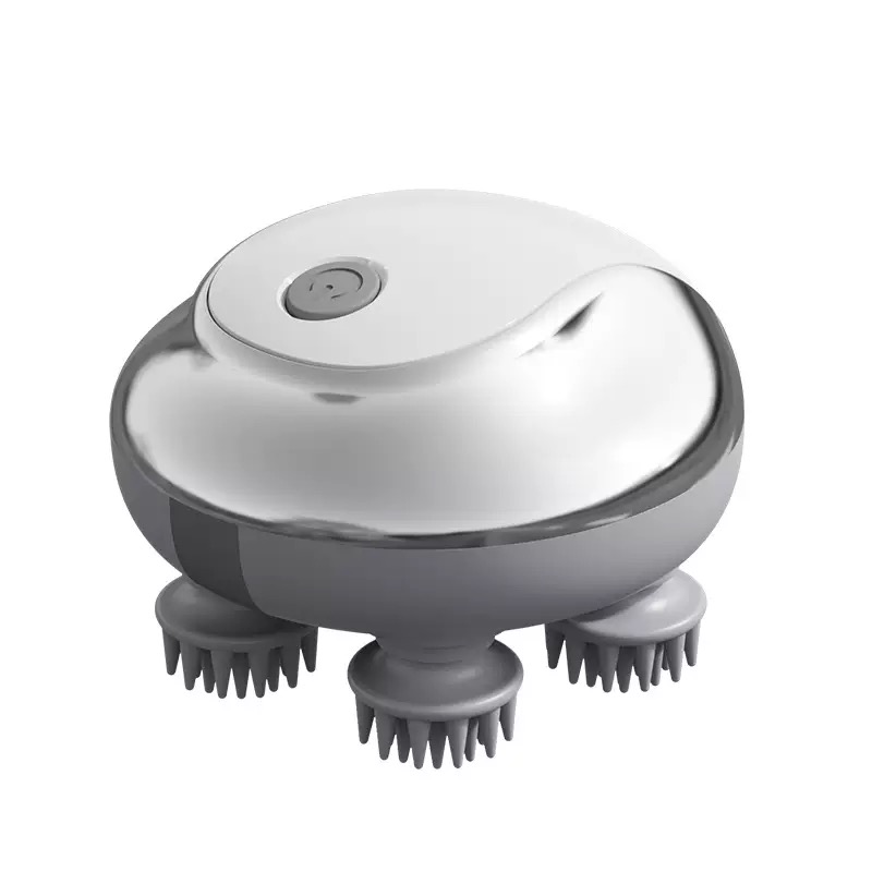 Masajeador de cabeza portátil de mano con amasador, máquina de masaje de cabeza inalámbrica, masaje de cuero cabelludo con infrarrojos rojos para relajación corporal. 2