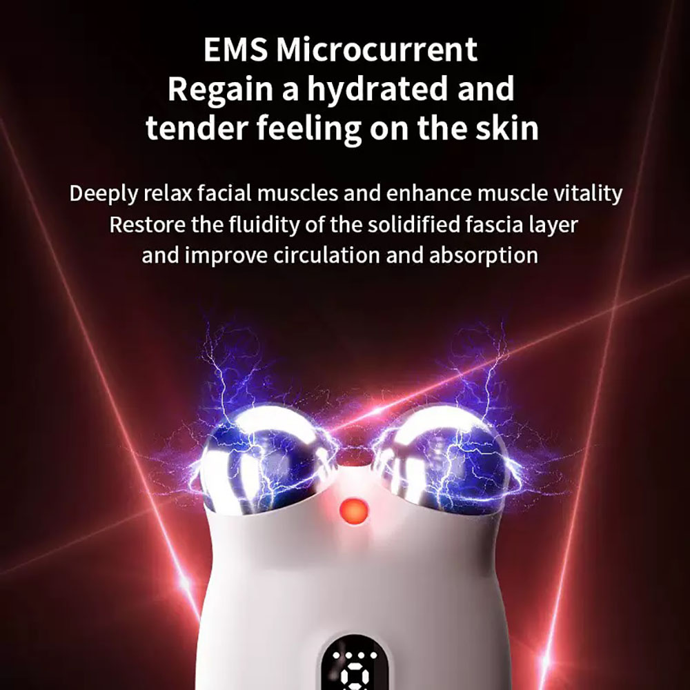 iLUXRED Portable Microcurrent Skin Beauty Tightening Roller Home Use Face Lifting Slimming Device Small 4
