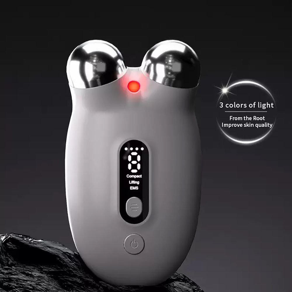 iLUXRED Portable Microcurrent Skin Beauty Tightening Roller Home Use Face Lifting Slimming Device Small 3