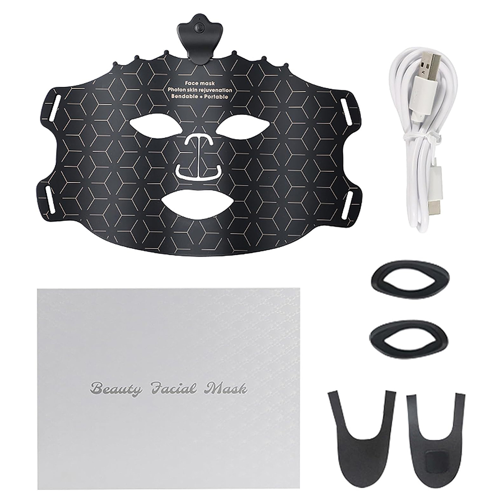 Anti Aging Whitening Facial Mask with Red Light Therapy and 7 Color LED Face Mask 2
