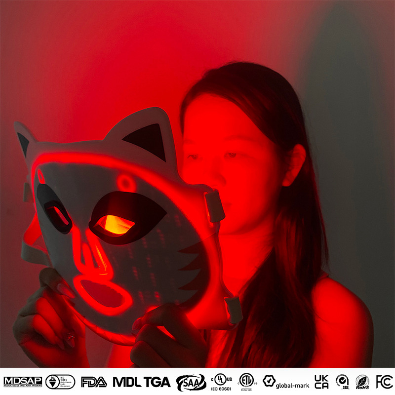 MASK-02 Led Mask Face Red Light Therapy 276 Lamp Beads Silicone Material 4 Colors Adjustment Face Luminotherapy For Neck Beauty Device 1