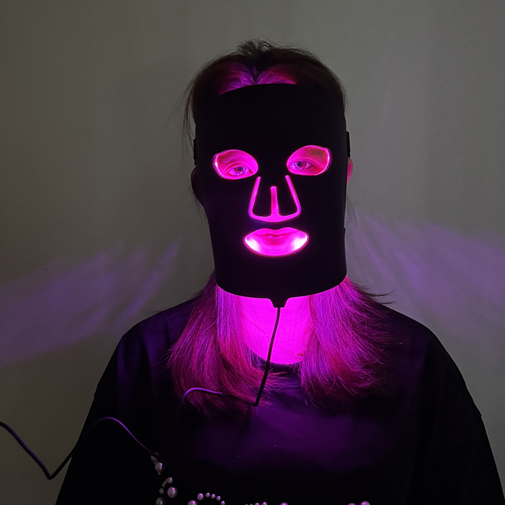 MASK-06 Newly launched red light therapy mask 4 Color Led Face Mask Customize Face Spa Machine Led Light Face Mask 7