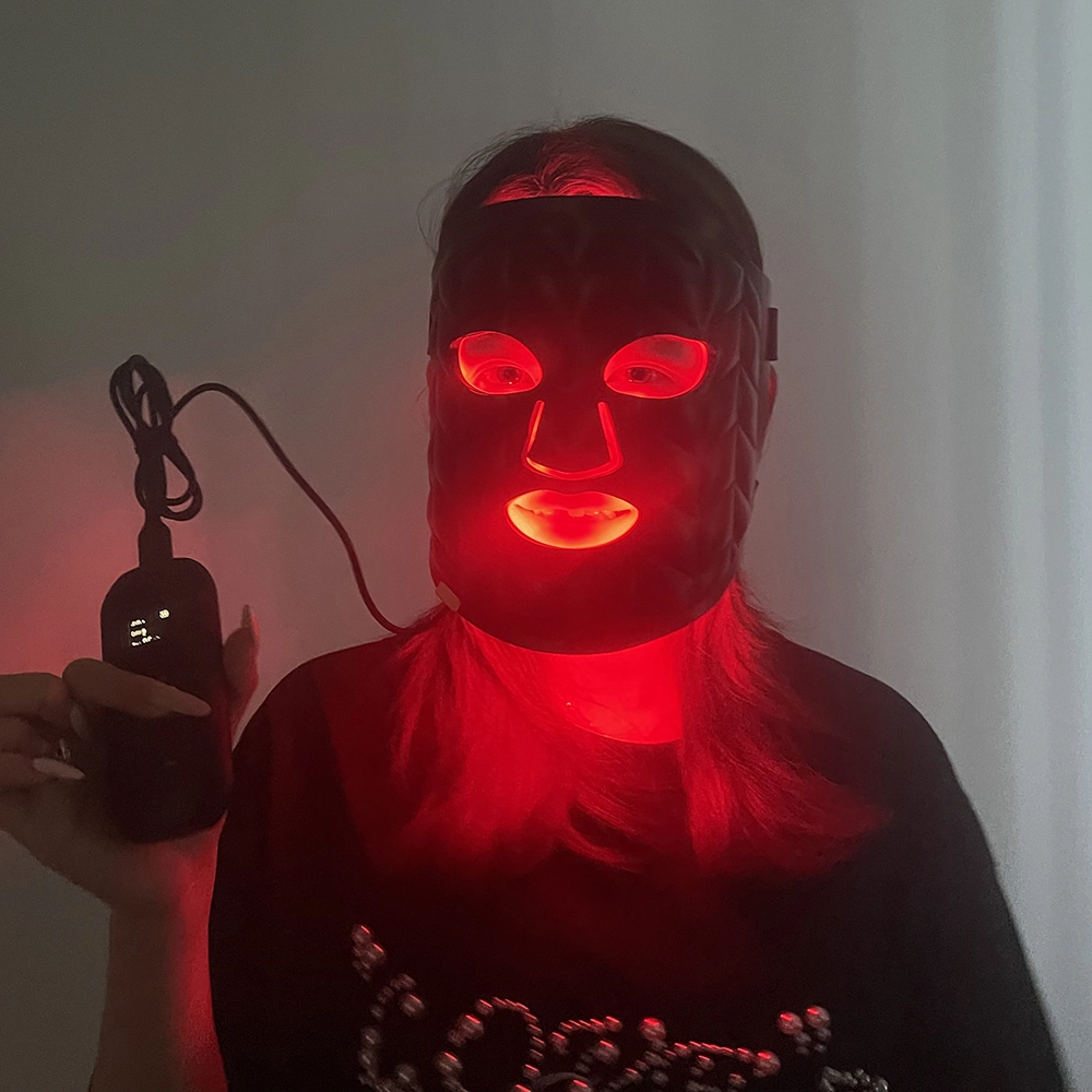 Máscara-07 4 máscara de luz LED anti-envejecimiento de la máscara LED LED MASK MASK Silicona Facial Mask LED Terapia de luz Terapia de tratamiento 1