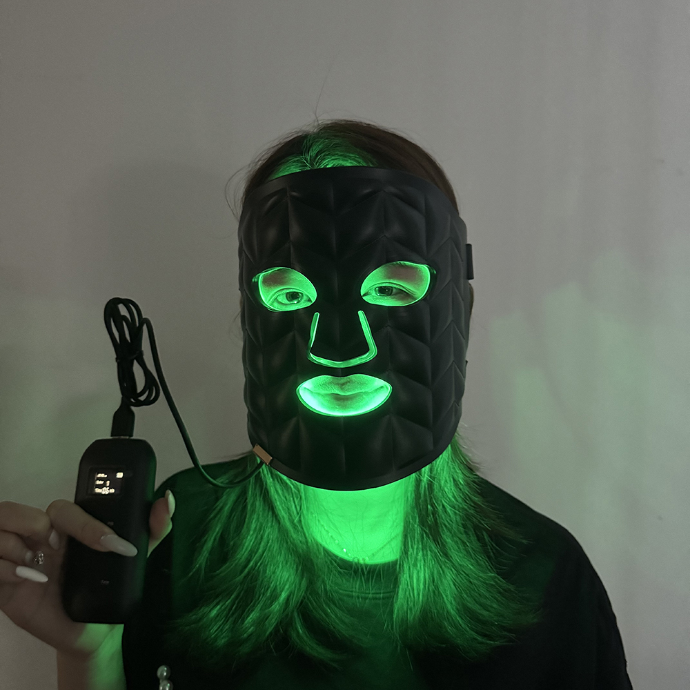 MASK-07 4 LED Light Mask Anti Aging Mask LED Light Therapy Mask Silicone Facial LED Mask LED Mask Light Therapytreatment Mask 6